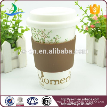 Hot Sale porcelain coffee mug with lid wholesale